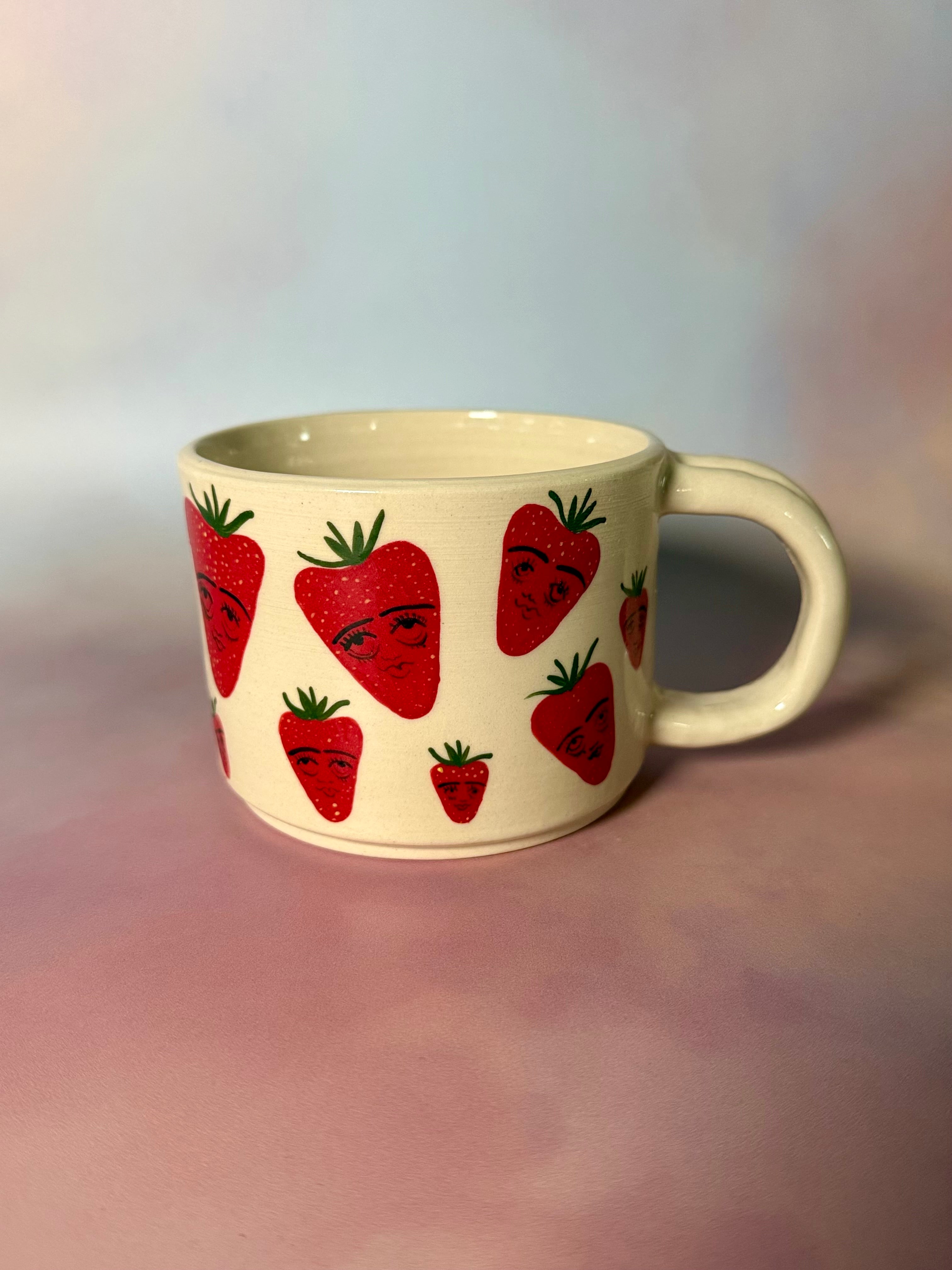 Strawberry Self-Portrait Mug