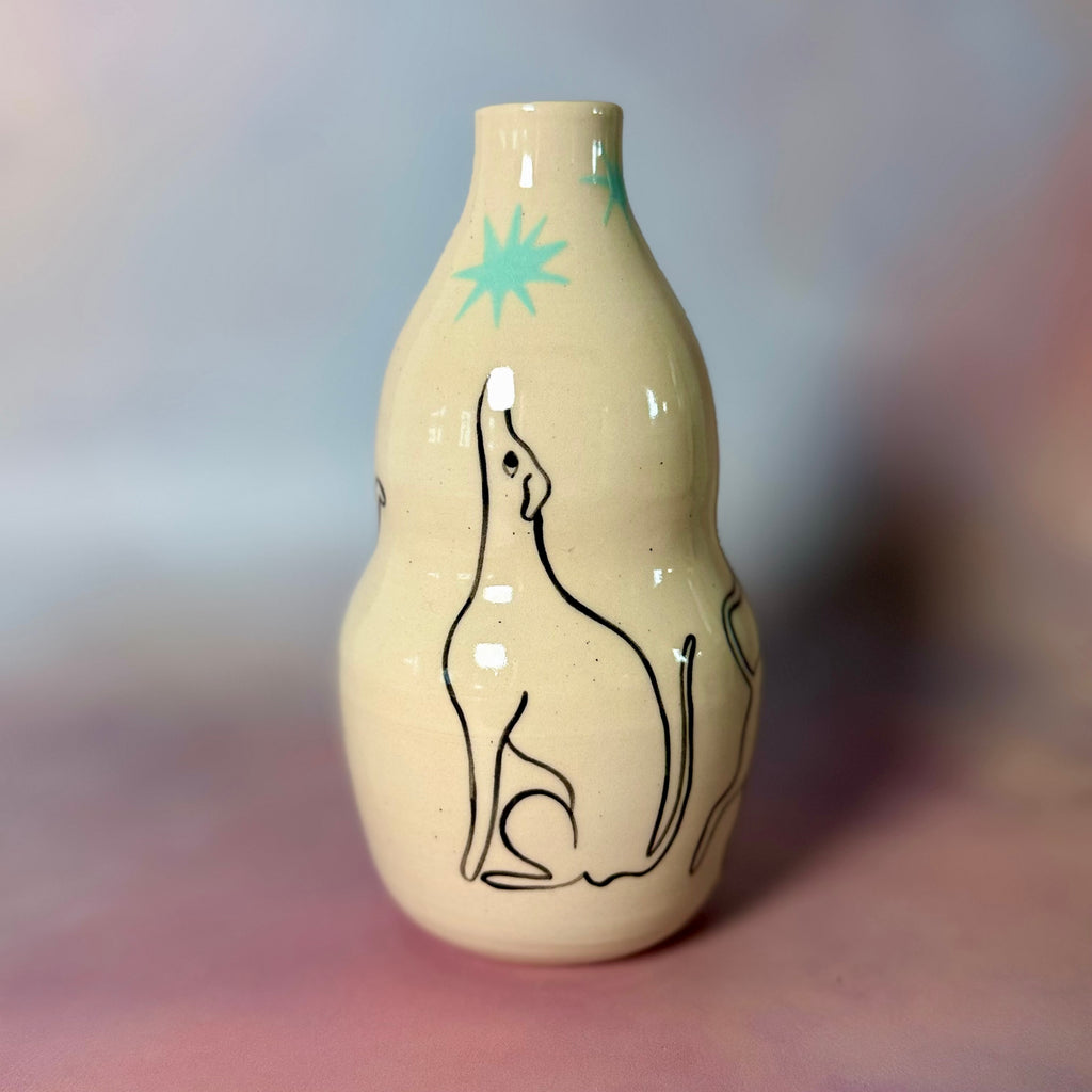 Dancing Dog Vase
