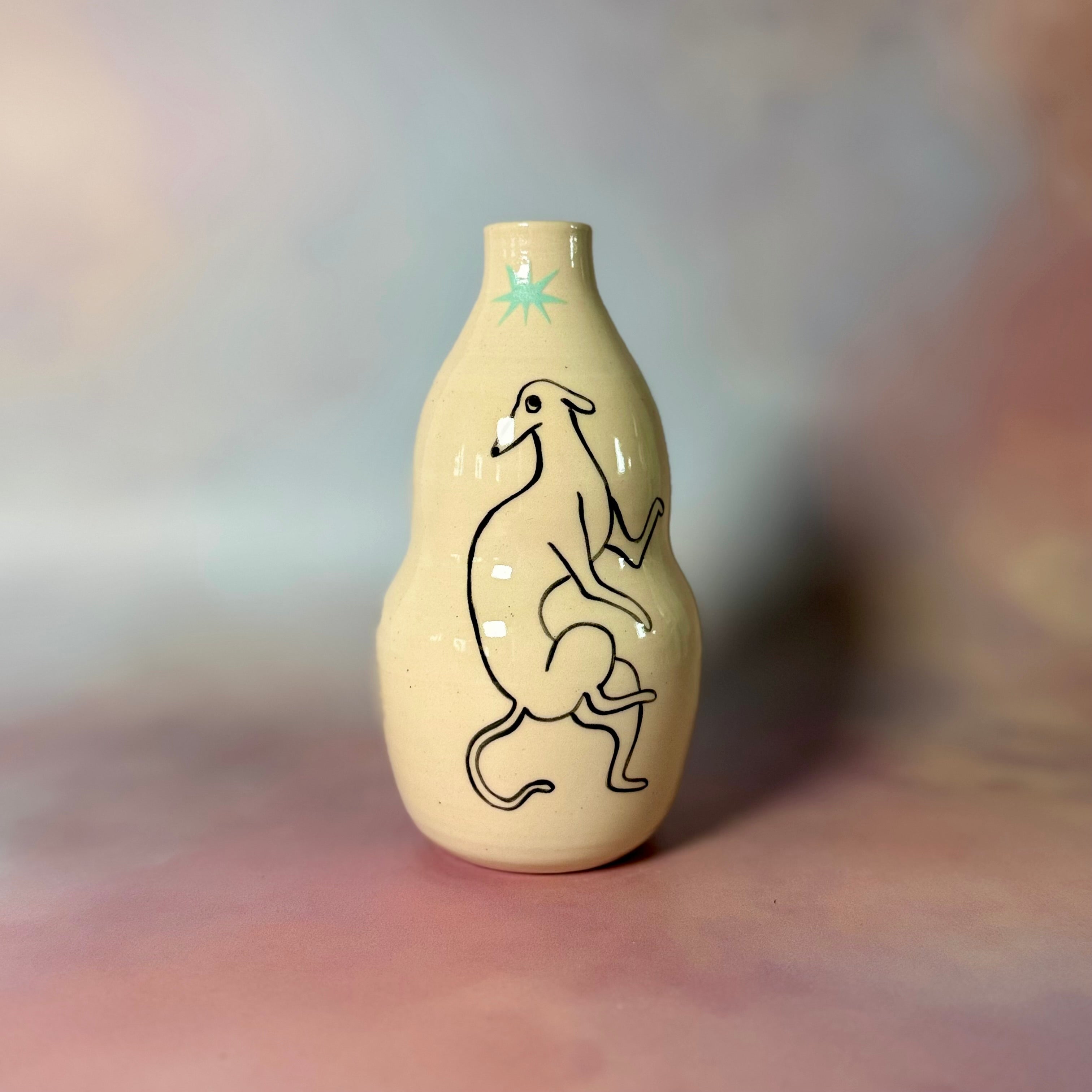 Dancing Dog Vase